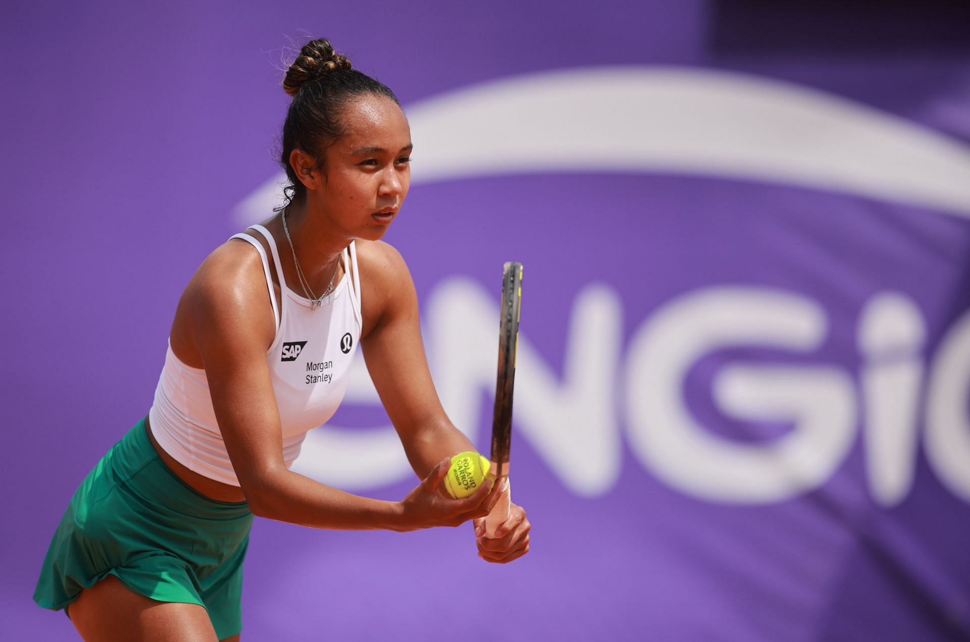 Leylah Fernandez at the Internationaux de Strasbourg